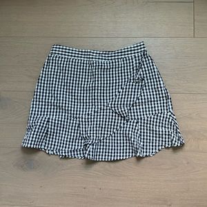 NWT Sim & Sam Frilly Gingham Skirt
